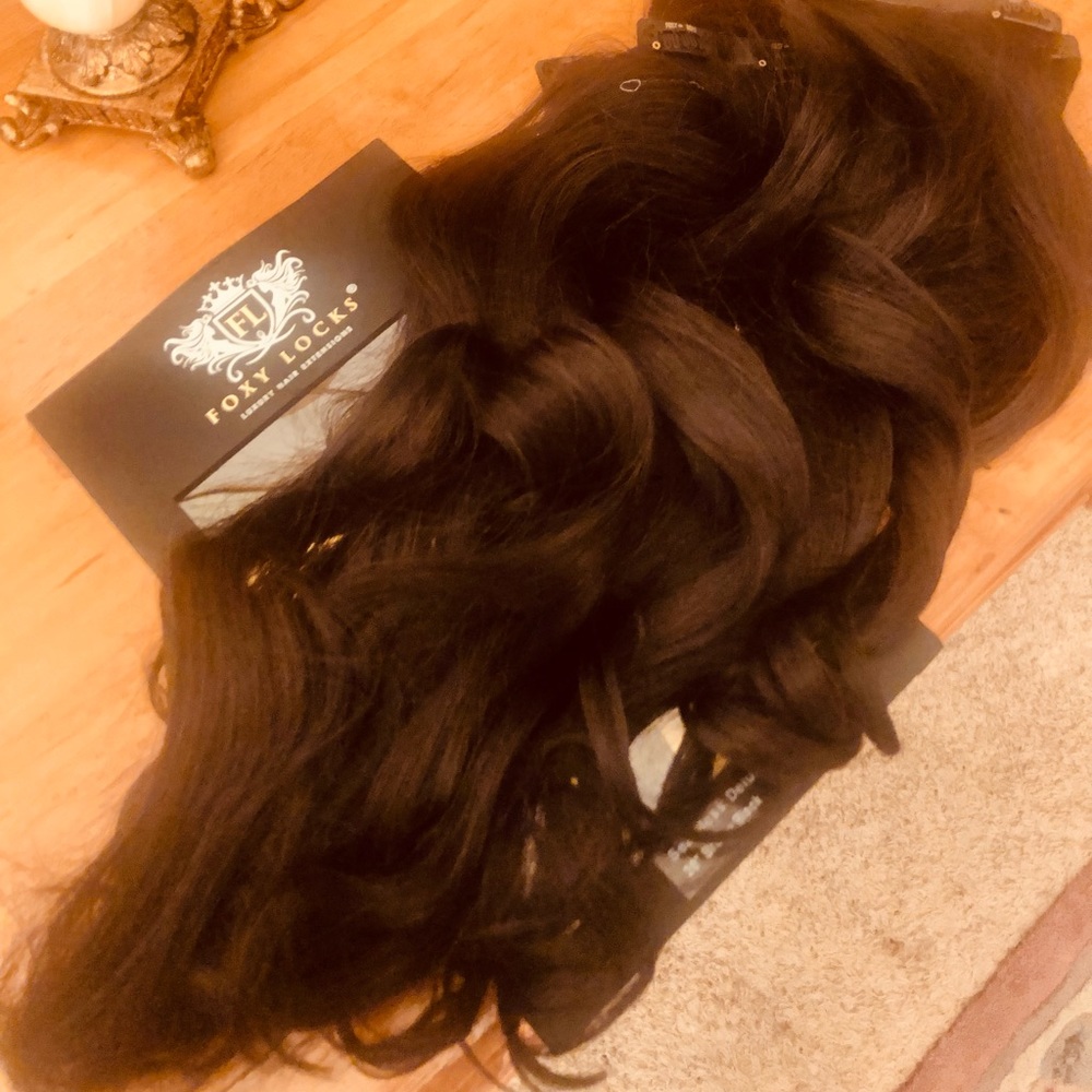 Foxylocks extensions 20in in Black Brown